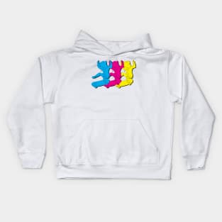 Rad Vibes (CMYK Version) Kids Hoodie